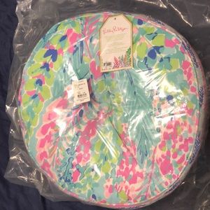 Lily Pulitzer Circular chair cushion